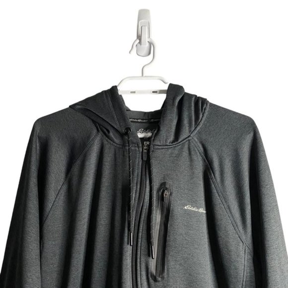 Eddie Bauer Men's Gray Freedry Performance Wear Hooded Jacket - Picture 2 of 7